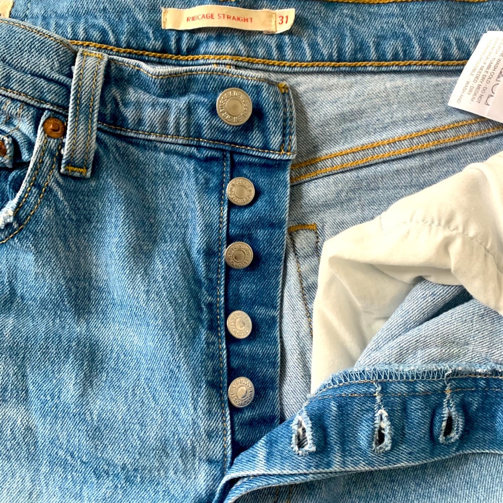 SOLD Thrifted treasures! Levi straight jeans